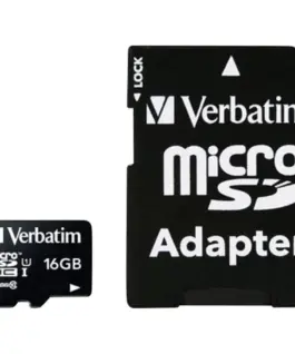 Verbatim Micro SDHC 16GB Class10 UHS-I + адаптер