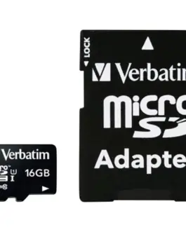 Verbatim Micro SDHC 16GB Class10 UHS-I + адаптер