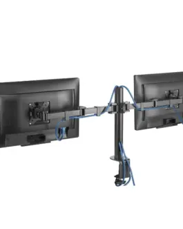 Alternative view of Стойка за 2 монитора за бюро HAMA Регулируема, 13" - 35", 15 кг, Swivel/Tilt, Черна