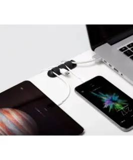 BlueLounge кабелDrop multi for 4 кабели – 2 pcs черен