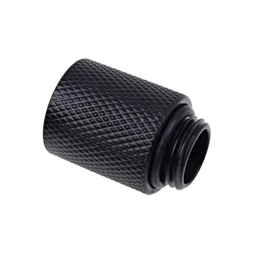 Alternative view of Удължител Alphacool Eiszapfen, 20 mm, G1/4 вънжна към G1/4 вътрешна резба, Черен мат