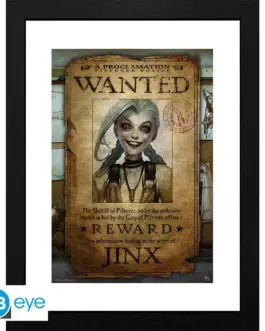 GBEYE LEAGUE OF LEGENDS - Framed print "Jinx Wanted" (30x40)