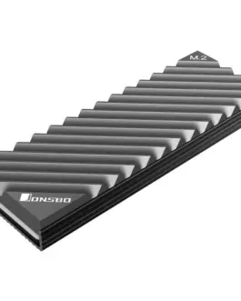 Alternative view of Пасивен охладител Jonsbo M.2 SSD, оребрен, Сив