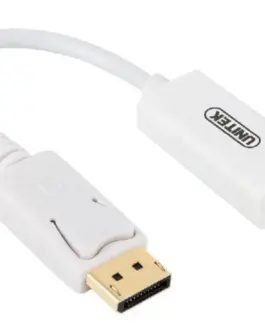 Unitek адаптер DISPLAYPORT TO HDMI 4K; Y-6332 бял