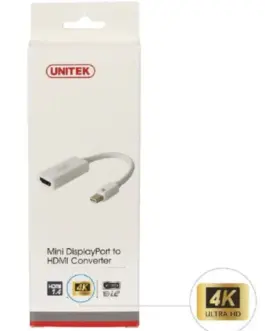 Alternative view of Unitek адаптер MINI DISPLAYPORT TO HDMI 4K, Y-6331