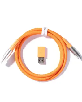 Кабел за клавиатура Keychron Double-Sleeved Geek - Orange