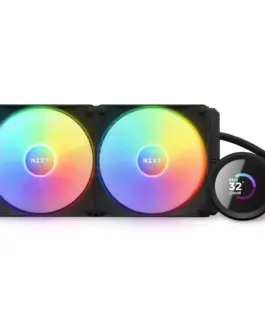 Alternative view of Охладител за процесор NZXT Kraken 240 RGB Black, LCD Display