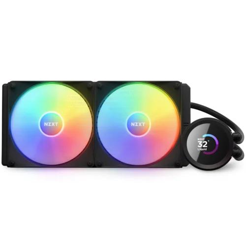 Alternative view of Охладител за процесор NZXT Kraken 240 RGB Black, LCD Display