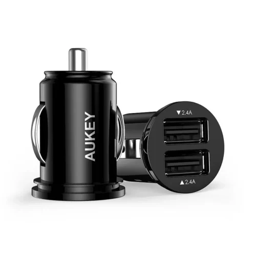 AUKEY CC-S1 Ultrafast 2xUSB зарядно за кола AiPower 4.8a 24W