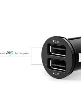 Alternative view of AUKEY CC-S1 Ultrafast 2xUSB зарядно за кола AiPower 4.8a 24W