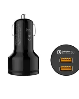 Alternative view of AUKEY CC-T8 ultra-fast зарядно за кола 2xUSB 3.0 6A 36W + micro USB кабел 1m