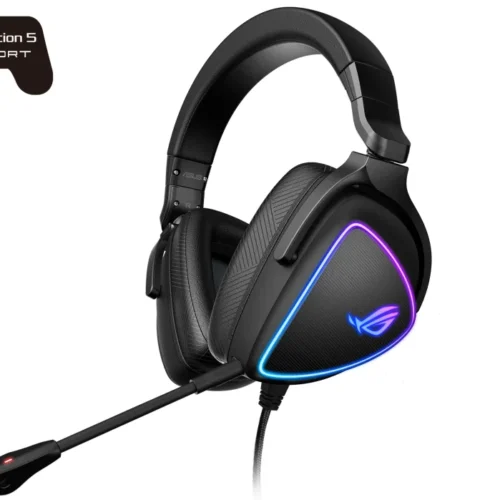 Alternative view of Геймърски слушалки ASUS ROG Delta S, USB-C, Aura Sync RGB
