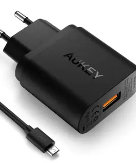 AUKEY мрежово зарядно PA-T9 1xUSB Quick Charge 3.0 3A 19.5W