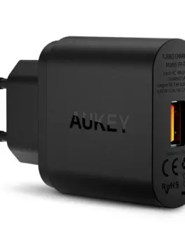 Alternative view of AUKEY мрежово зарядно PA-T9 1xUSB Quick Charge 3.0 3A 19.5W