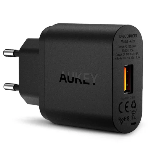 Alternative view of AUKEY мрежово зарядно PA-T9 1xUSB Quick Charge 3.0 3A 19.5W