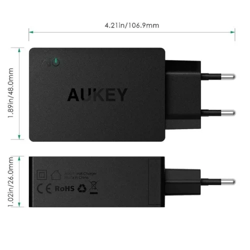 AUKEY PA-U35 Ultrafast зарядно 3xUSB iPower 6A 30W