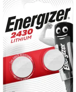 Бутонна батерия литиева ENERGIZER CR2430 3V 2 бр. в блистер цена за 2