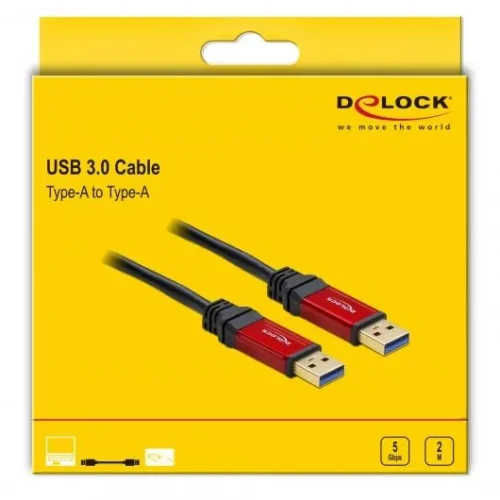 Кабел Delock USB-A мъжко – USB-А мъжко