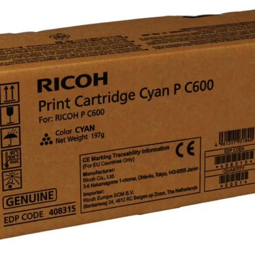 Alternative view of Тонер касета RICOH Print Cartridge P C600, 12000 p, Cyan