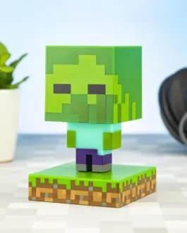 Alternative view of Статуетка Paladone Minecraft Zombie Icon Lamp