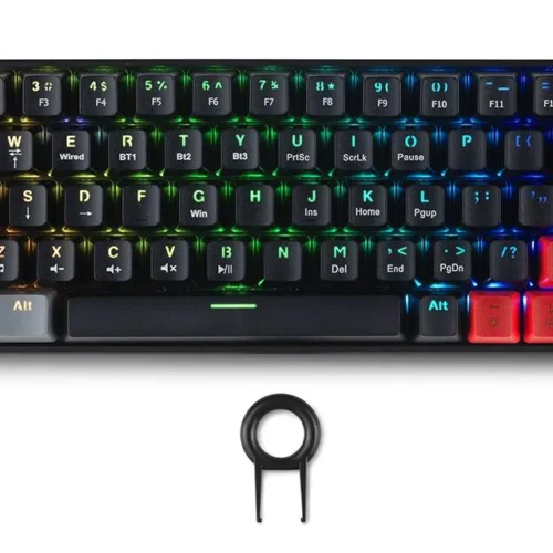 Alternative view of Геймърска безжична клавиатура Spartan Gear Pegasus 2 RGB Black/Grey