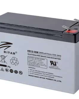 Оловна батерия RITAR (HR12-36W) VRLA 12V 9Ah 151/ 65/ 94 mm Терминал2
