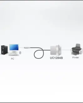 Alternative view of Кабел конвертор ATEN UC1284B, USB-A мъжко - IEEE1284, 1.8 m