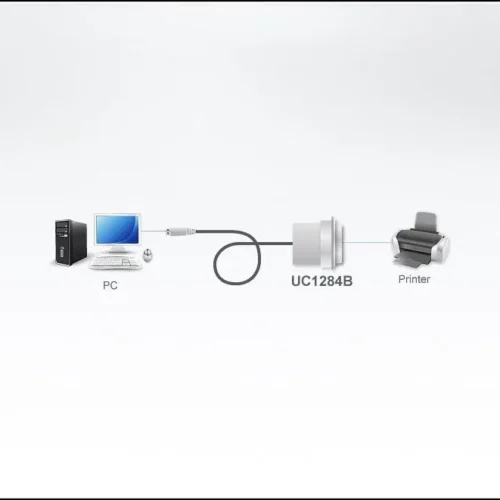 Alternative view of Кабел конвертор ATEN UC1284B, USB-A мъжко - IEEE1284, 1.8 m