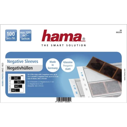 Alternative view of Пликове за негативи HAMA 02259, 6 x 7 cm, 100 стр.