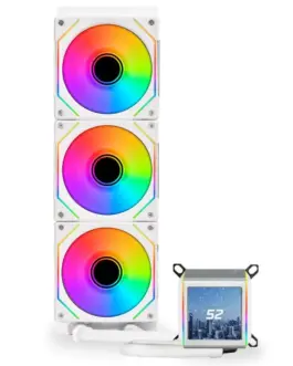 Alternative view of Охладител за процесор Lian Li GALAHAD II LCD 360 SL-INF ARGB - White