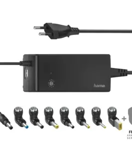Универсално мрежово зарядно за лаптоп HAMA изх. 12-22V 90W