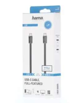 Alternative view of Кабел HAMA eMarker чип  USB 3.2 Gen 2, USB-C мъжко - USB-C мъжко, 1 м, 10 Gbit/s, 5A/100W