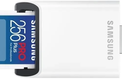 Alternative view of Карта памет Samsung PRO Plus, SD Card, 256GB, USB Четец, Бяла
