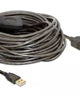 Удължителен кабел DeLock USB-A женско - USB-A мъжко USB 2.0 15 м