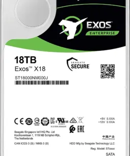 Alternative view of Хард диск Seagate Exos X18, 18TB, 256MB Cache, SAS