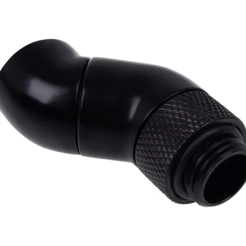 Alternative view of Ъглов адаптер Alphacool Eiszapfen, 2 x 45°, G1/4 външна към G1/4 вътрешна резба, Черен мат