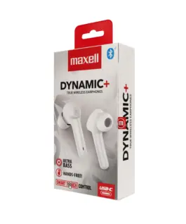 Alternative view of Блутут слушалки MAXELL Dynamic, Докинг кутийка, True Wireless, Бяли