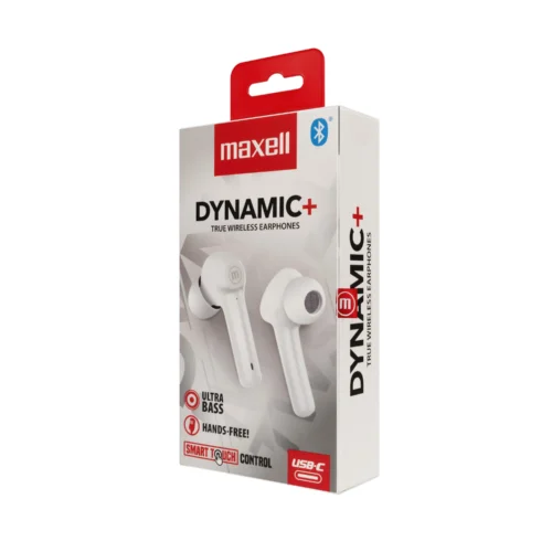 Alternative view of Блутут слушалки MAXELL Dynamic, Докинг кутийка, True Wireless, Бяли