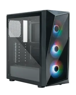 Alternative view of Кутия за компютър CM CMP 520 Mesh Black ARGB