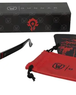 Комплект GUNNAR x World of Warcraft Horde Edition Onyx - Amber - Очила + калъф