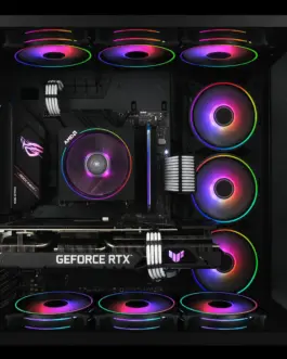 Alternative view of Комплект вентилатори EZDIY-FAB Moonlight Black RGB PWM 120mm - 5 Pack