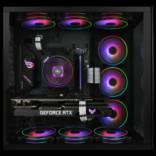 Alternative view of Комплект вентилатори EZDIY-FAB Moonlight Black RGB PWM 120mm - 5 Pack