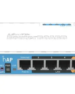 Alternative view of Безжичен Access point MiKrotik HAP RB951UI-2ND, 5 x 10/100 Mbps, PoE, Бял