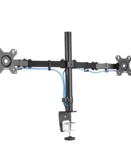 Alternative view of Стойка за 2 монитора за бюро HAMA Регулируема, 13" - 32", 8 кг, Swivel/Tilt, Черна