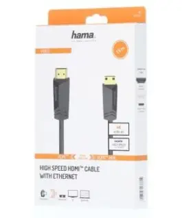 Alternative view of Кабел HAMA, HDMI мъжко - mini HDMI мъжко, 1.5 м, Позл.конектори, Черен