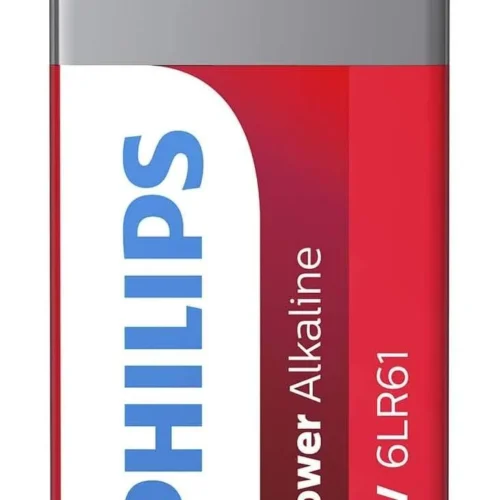 Алкална батерия PHILIPS Power 6LR61P1B / 10 6LR61 9V 1 брой/блистер