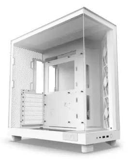 Кутия за компютър NZXT H6 Flow Matte White - Middle Tower
