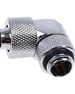 Фитинг Alphacool Eiszapfen Удължител 90° 13/10mm G1/4 Сребрист