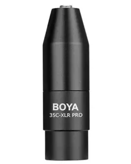 Конвертор BOYA 3.5mm TRS към XLR 12-48V Phantom Power 35C-XLR Pro