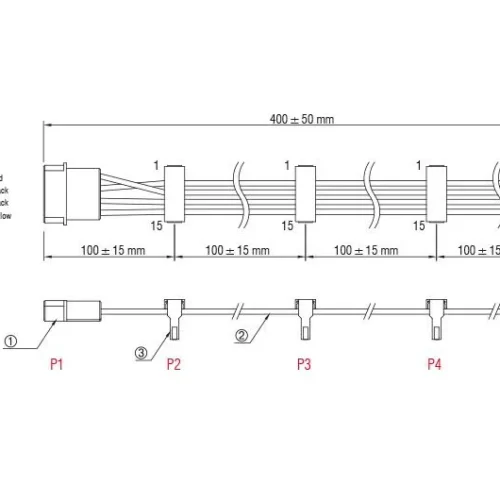 Кабел Power Molex 4 Pin > 4 x SATA 15 Pin